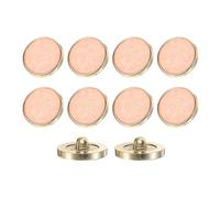 sourcing map 10Pcs Round Button, 25mm/1" Resin Vintage Decorative Pattern Button Sewing Craft Accessories for Blazer Clothes Uniform Jacket Coat, Light Pink