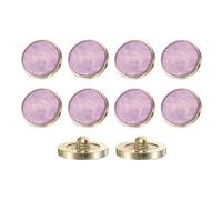 sourcing map 10Pcs Round Button, 25mm/1" Resin Vintage Decorative Pattern Button Sewing Craft Accessories for Blazer Clothes Uniform Jacket Coat, Purple