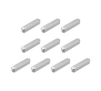 sourcing map 10Pcs Round Ended Feather Key, 4 x 4 x 20mm Stainless Steel Parallel Drive Shaft Key Stock for Shaft Type Fastening Connection