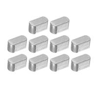sourcing map 10Pcs Round Ended Feather Key, 4 x 4 x 8mm Carbon Steel Parallel Drive Shaft Key Stock, Machine Keyway for Shaft Type Fastening Connection