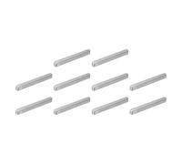 sourcing map 10Pcs Round Ended Feather Key, 6 x 6 x 60mm Carbon Steel Parallel Drive Shaft Key Stock, Machine Keyway for Shaft Type Fastening Connection
