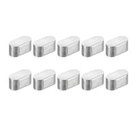 sourcing map 10Pcs Round Ended Feather Key, 6x6x12mm Stainless Steel Professional Parallel Drive Shaft Key Stock for Fasteners Mechanical Industry