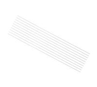 sourcing map 10pcs Round Steel Metal Rods, 0.5mm x 200mm High Speed Steel (HSS) Lathe Bar Stock Tool, for Shaft Gear Drill Lathes Boring Machine Turning Miniature DIY Craft