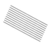 sourcing map 10pcs Round Steel Metal Rods, 2.5mm x 150mm High Speed Steel (HSS) Lathe Bar Stock Tool, for Shaft Gear Drill Lathes Boring Machine Turning Miniature DIY Craft
