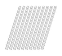 sourcing map 10Pcs Round Steel Rods, 6mm x 100mm High Speed Steel (HSS) Aluminium Rod Steel Bar for Shaft Gear Drill Lathes Boring Machine