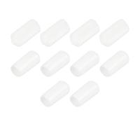 sourcing map 10pcs Rubber End Caps 10.5mm ID White