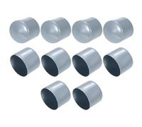 sourcing map 10pcs Rubber End Caps 50mm(2") ID Grey
