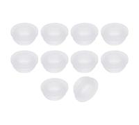 sourcing map 10Pcs Rubber Grommets 12mm Drill Hole, 9mm ID Hole Top Hat Grommet Silicone Rubber Hole Plug Gasket Wires Protection for Wiring Automotive, Clear