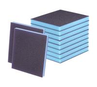 sourcing map 10pcs Sanding Sponge Blocks 500-600 Grits Hand Block, 120x100x12mm, Blue&Purple