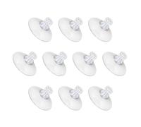 sourcing map 10Pcs Screw Suction Cup, 41mm/1.61" Glass Suction Pads Clear PVC Strong Sucker Pad Holder with M5x10mm Screw Nut for Bathroom Wall Door Window Car Shade