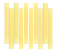 sourcing map 10pcs Self-Adhesive Flexible Molding Trim 200mm x 20mm Mirror Like Sticker Acrylic Gap Filler Trim Strip Decals Stickers for Wall Frames Wallpaper Border Waist Lines Gold