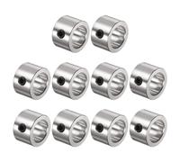 sourcing map 10pcs Set Screw Collars 12mm Bore Shaft Collars, 18mm OD, 12mm Width, Landing Gear Stopper Wheel Collar