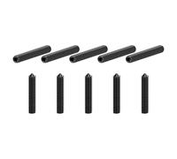 sourcing map 10Pcs Set Screws M8x40mm Carbon Steel Cone Point Hex Socket Grub Screws for Machinery, Home Repairs, and Fixtures Black