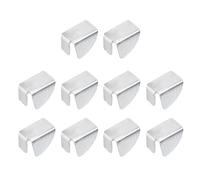 sourcing map 10Pcs Shelf Bracket Clips, 10mm Metal Adjustable Shelf Support Clip Triangle-Shape Shelving Brackets Pins for Kitchen Cabinet Bookcase, Silver
