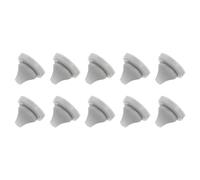 sourcing map 10pcs Shower Head Replacement Nozzles, Silicone Nozzle Sprinkler Spout Round Nib Shower Head Repair Parts Fit Hole Diameter 5mm, Light Grey