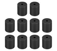 sourcing map 10Pcs Silicone Bed Mounts 3D Printer Heat Bed Silicone Leveling Column Silicone Buffer 18mm for 3D Printer Black