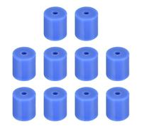 sourcing map 10Pcs Silicone Bed Mounts 3D Printer Heat Bed Silicone Leveling Column Silicone Buffer 18mm for 3D Printer Blue