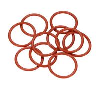 sourcing map 10pcs Silicone O-Ring 21mm OD 17mm ID 2mm Width Metric Sealing Gasket Plumbing VMQ Seal O-Ring Washer for Pressure Washer Air Gas Connections Auto Repair, Red