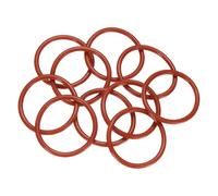 sourcing map 10pcs Silicone O-Ring 23mm OD 19mm ID 2mm Width Metric Sealing Gasket Plumbing VMQ Seal O-Ring Washer for Pressure Washer Air Gas Connections Auto Repair, Red