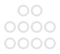 sourcing map 10Pcs Silicone O Ring, 25mm Silicone O-Rings Gasket Sealing Gasket Washers for 19mm Clamp for Compressor Valves Pipe Repair Sink Plug Bathtub Plug Faucets, White