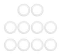 sourcing map 10Pcs Silicone O Ring, 77.5mm Silicone O-Rings Gasket Sealing Gasket Washers for 57mm Clamp for Compressor Valves Pipe Repair Sink Plug Bathtub Plug Faucets, White