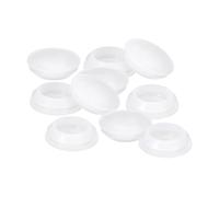 sourcing map 10Pcs Silicone Plugs, Rubber Round Snap in Locking Hole Plugs for 22-24mm Hole, Hole Stoppers Waterproof Hole Plug for Metal Tube, Furniture End Caps Inserts, Translucent