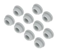 sourcing map 10pcs Silicone Snap in Locking Hole Plugs,10mm/0.4 Inch Mounting Diameter Narrow Groove Width 2mm Panel Seal Cover Round for Kitchen Bulkheads Waterproof Sealing Plugs Grey