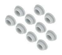 sourcing map 10pcs Silicone Snap in Locking Hole Plugs,12mm/0.5 Inch Mounting Diameter Narrow Groove Width 2mm Panel Seal Cover Round for Kitchen Bulkheads Waterproof Sealing Plugs Grey