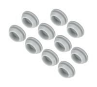 sourcing map 10pcs Silicone Snap in Locking Hole Plugs,18mm/0.7 Inch Mounting Diameter Narrow Groove Width 2mm Panel Seal Cover Round for Kitchen Bulkheads Waterproof Sealing Plugs Grey