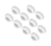 sourcing map 10pcs Silicone Snap in Locking Hole Plugs,18mm/0.7 Inch Mounting Diameter Narrow Groove Width 2mm Panel Seal Cover Round for Kitchen Bulkheads Waterproof Sealing Plugs White