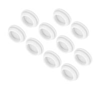 sourcing map 10pcs Silicone Snap in Locking Hole Plugs,26mm/1 Inch Mounting Diameter Narrow Groove Width 2.5mm Panel Seal Cover Round for Kitchen Bulkheads Waterproof Sealing Plugs White