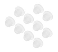 sourcing map 10pcs Silicone Snap in Locking Hole Plugs,6mm/0.2 Inch Mounting Diameter Narrow Groove Width 2mm Panel Seal Cover Round for Kitchen Bulkheads Waterproof Sealing Plugs Clear
