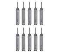 sourcing map 10pcs SL1.0 Slotted Screwdriver Bit 5/32" Hex Shank 28mm Length S2 Steel Magnetic Flat Head Hex Screw Driver Bits for Electric Manual Screwdrivers Precision Repair