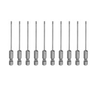 sourcing map 10pcs SL2 Magnetic Slotted Screwdriver Bits 2mm S2 Steel Flat Head Screwdriver Bit 1/4" Hex Shank Industrial Grade Screw Driver Drill Bits 3" Long for Remove Fastening Screws