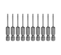 sourcing map 10pcs SL2 Magnetic Slotted Screwdriver Bits 2mm S2 Steel Flat Head Screwdriver Bit 1/4" Hex Shank Industrial Grade Screw Driver Drill Bits 50mm (2") Long for Screws