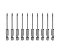 Sourcing Map 10pcs SL3 Magnetic Flat Head Screwdriver Bits, 3mm S2 Steel, 1/4" Hex Shank, 2.6" Long, for Removing Fastening Screws