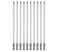 sourcing map 10pcs SL4 Slotted Screwdriver Bits 4mm Slotted Tip 1/4" Hex Shank 150mm (6") Long Magnetic Flat Head S2 Steel Screw Driver Drill Bits Industrial Power Screwdriver Bit