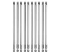 sourcing map 10pcs SL6 Slotted Screwdriver Bits 6mm Slotted Tip 1/4" Hex Shank 150mm (6") Long Magnetic Flat Head S2 Steel Screw Driver Drill Bits Industrial Power Screwdriver Bit