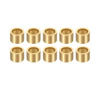sourcing map 10Pcs Sleeve Bearings, 12mm Bore x 16mm OD x 12mm Length, Self-Lubricating Sintered Bronze Bushings