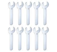 sourcing map 10pcs Small Wrench Open End Wrench 13x87x2mm Metric U-Shaped Single Open Ended Spanner Super Thin Small Flat Head Galvanizing Wrench for Automotive Repair Furniture Assembly