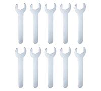 sourcing map 10pcs Small Wrench Open End Wrench 19x108x2mm Metric U-Shaped Single Open Ended Spanner Super Thin Small Flat Head Galvanizing Wrench for Automotive Repair Furniture Assembly