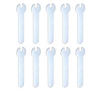sourcing map 10pcs Small Wrench Open End Wrench 4x66x1.5mm Metric U-Shaped Single Open Ended Spanner Super Thin Small Flat Head Galvanizing Wrench for Automotive Repair Furniture Assembly