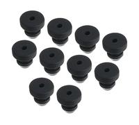 sourcing map 10Pcs Snap Rubber Grommet Hole Plug Mount Dia 4.5mm ID 2mm H 8mm Seal Anti-Scratch for Electrical Box Cable Pipe Black