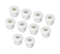sourcing map 10Pcs Snap Rubber Grommet Hole Plug Mount Dia 7.5mm ID 5mm H 9mm Seal Anti-Scratch for Electrical Box Cable Pipe Grey