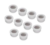sourcing map 10Pcs Snap Rubber Grommet Plug Mount Dia 20mm ID 16mm Seal Anti-Scratch for Electrical Box Cable Pipe Grey
