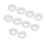 sourcing map 10Pcs Snap Rubber Grommet Plug Mount Dia 25mm ID 20mm Narrow Groove Width 2.5mm Seal Anti-Scratch for Electrical Box Cable Pipes Transparent