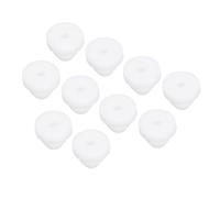 sourcing map 10Pcs Snap Rubber Grommet Plug Mount Dia 4.5mm ID 2mm Narrow Groove Width 1.5mm Seal Anti-Scratch for Electrical Box Cable Pipes White