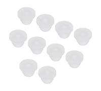 sourcing map 10Pcs Snap Rubber Grommet Plug Mount Dia 5.5mm ID 3mm Narrow Groove Width 1.5mm Seal Anti-Scratch for Electrical Box Cable Pipes Transparent