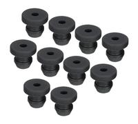 sourcing map 10Pcs Snap Rubber Grommet Plug Mount Dia 5mm ID 2.5mm Seal Anti-Scratch for Electrical Box Cable Pipe Black