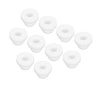 sourcing map 10Pcs Snap Rubber Grommet Plug Mount Dia 6.5mm ID 4mm Narrow Groove Width 2mm Seal Anti-Scratch for Electrical Box Cable Pipes White